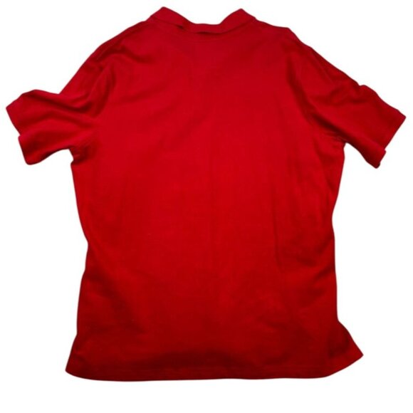 Land's End Mens Polo Shirt XL Red Vintage Short Sleeve TRaditional Fit Casual - Picture 2 of 10